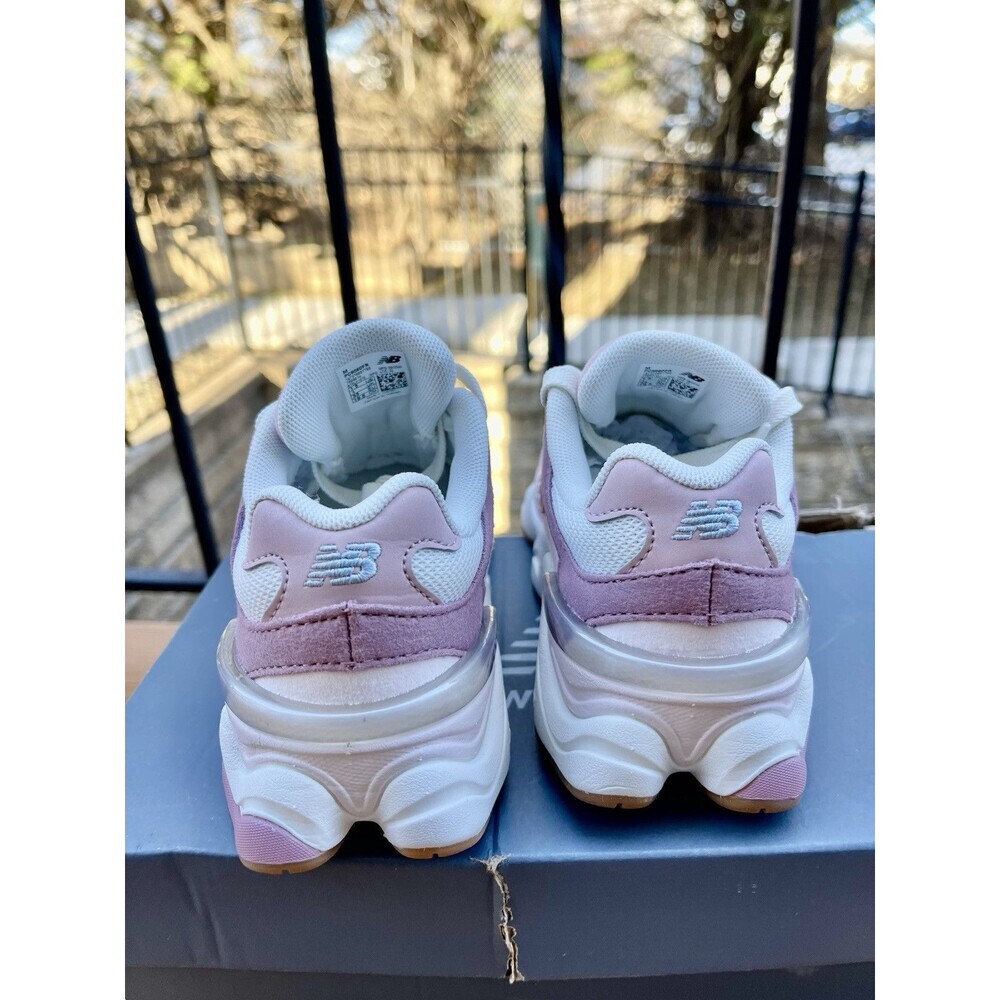 New Balance Girls Sneakers Size 1.5 Pink White 9060 - Picture 4 of 11